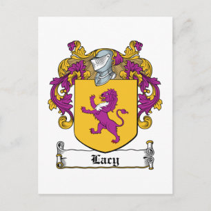 Cartão Postal Lacy Family Crest