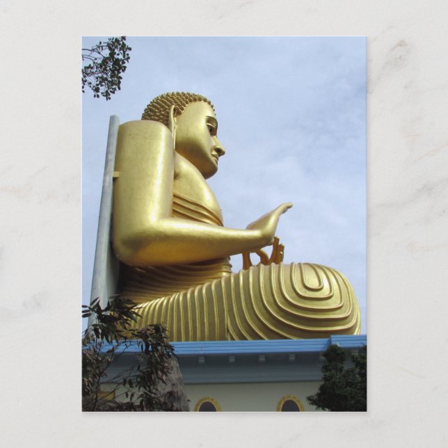 Cartão Postal lado buda de dambulla (Frente)