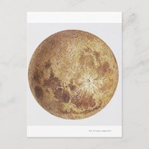 Cartão Postal Lado escuro da lua, ilustração