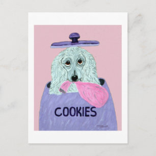Cartão Postal Ladrão de Biscoito Poodle 