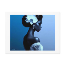 Cartão Postal Lady Blue