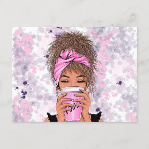 Cartão Postal Lady Boss Life, Chefe Babe Mulher