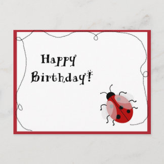 Cartão Postal Lady Bug