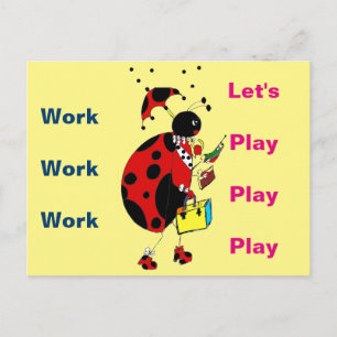 Cartão Postal Lady Bug