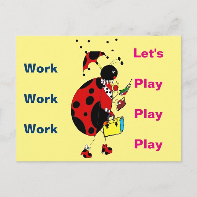 Cartão Postal Lady Bug (Frente)
