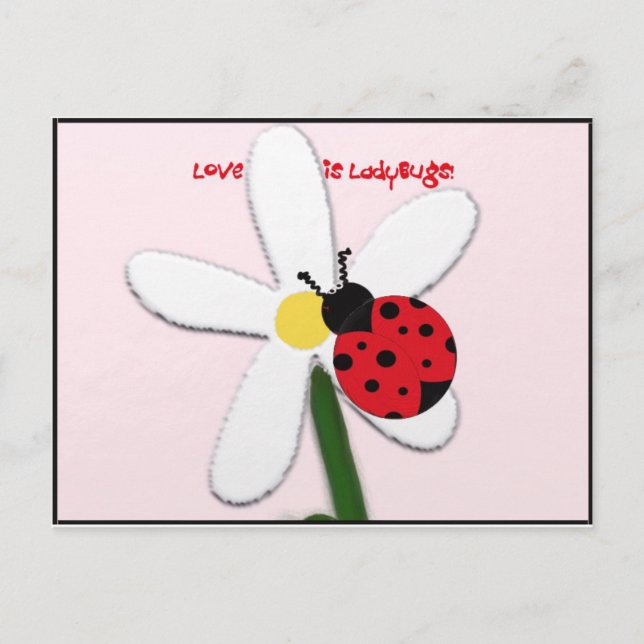 Cartão Postal Lady Bug Lovin (Frente)