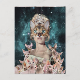 Cartão Postal Lady Cat