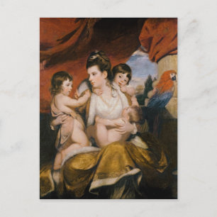 Cartão Postal Lady Cockburn e seus três filhos mais velhos, 177