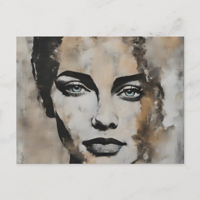 Cartão Postal Lady Face (Frente)