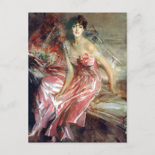 Cartão Postal Lady in Pink (1916) por Giovanni Boldini