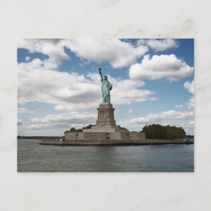 Cartão Postal Lady Liberty no Dia de Verão