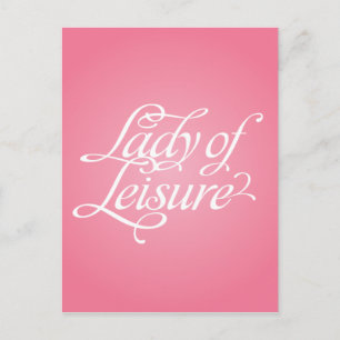Cartão Postal Lady Of Leisure 2B