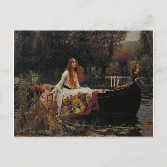 Cartão Postal Lady Of Shallot - Waterhouse (Frente)