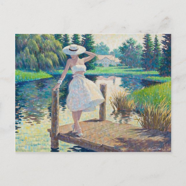 Cartão Postal Lady On The Dock (Frente)
