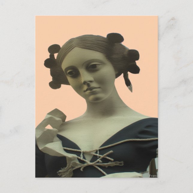 Cartão Postal Lady Statue (Frente)