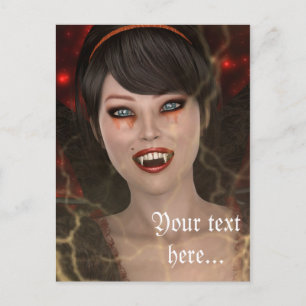 Cartão Postal Lady Vamp