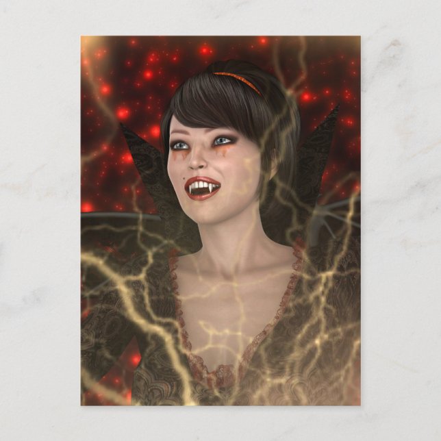 Cartão Postal Lady Vamp (Frente)