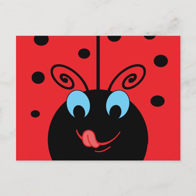 Cartão Postal Ladybug (Frente)