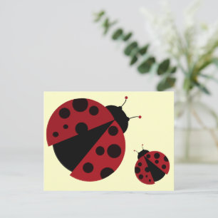 Cartão Postal Ladybug