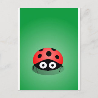 Cartão Postal Ladybug