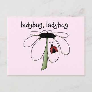 Cartão Postal Ladybug Camisetas e presentes