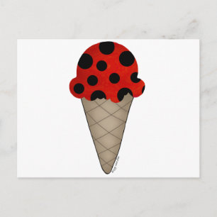 Cartão Postal Ladybug Cone