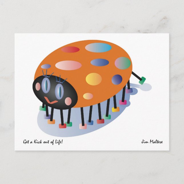 CARTÃO POSTAL LADYBUG GREETING/JIM MALTESE (Frente)