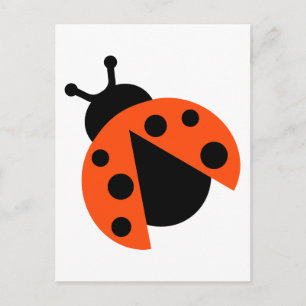 Cartão Postal Ladybug ladybird
