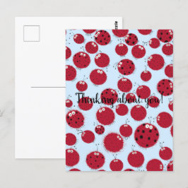 Cartão Postal Ladybug Shindig