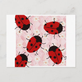 CARTÃO POSTAL LADYBUGS