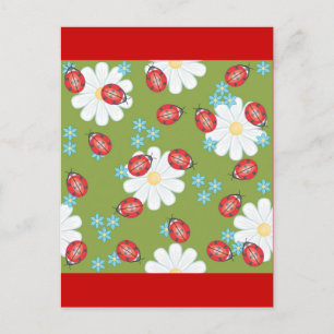 Cartão Postal Ladybugs