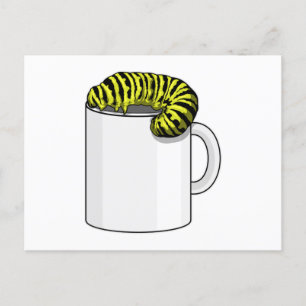 Cartão Postal Lagarta com Caneca