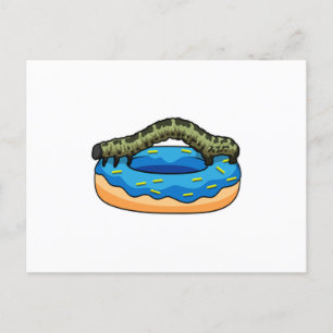 Cartão Postal Lagarta com Rosquinha