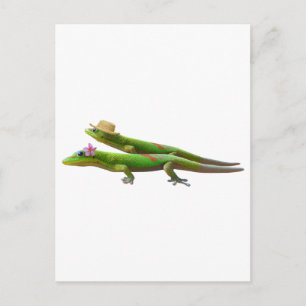 Cartão Postal Lagartixas havaianas
