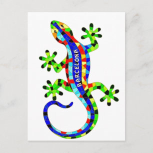 Cartão Postal Lagarto de Barcelona