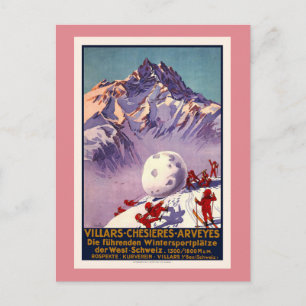 Cartão Postal Lagartos, Suiça, Poster Viagens vintage