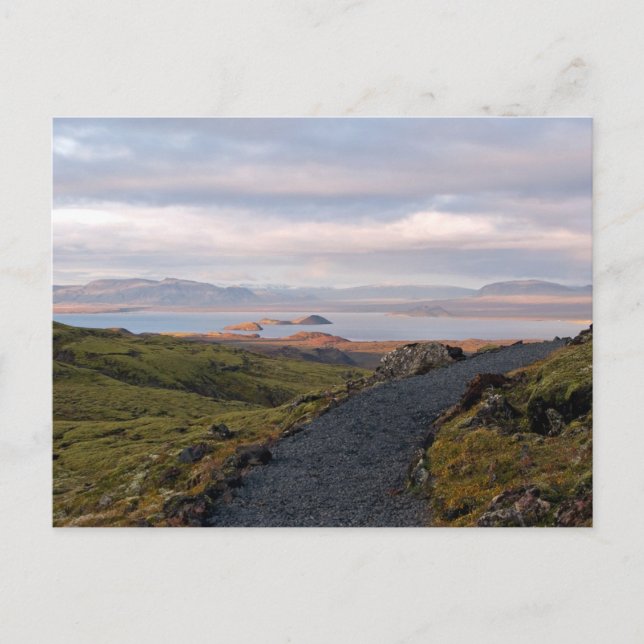 Cartão Postal Lago Þingvellir (Frente)