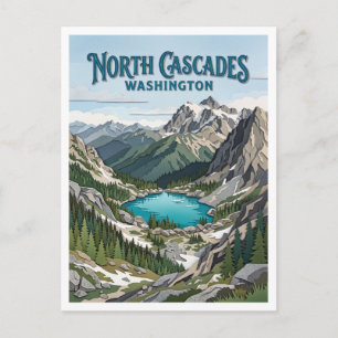 Cartão Postal Lago Ann Marblemount Washington