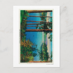 Cartão Postal Lago Arrohouad ViewLake Arrohead, CA