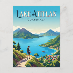 Cartão Postal Lago Atitlan Guatemala