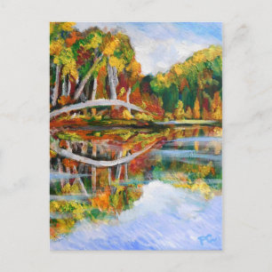 Cartão Postal Lago Autumn