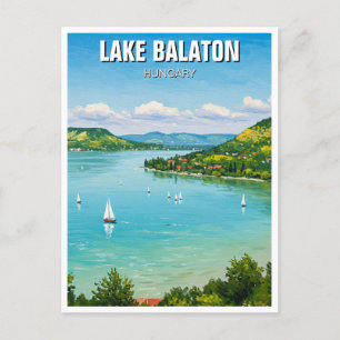 Cartão Postal Lago Balaton - Viagem