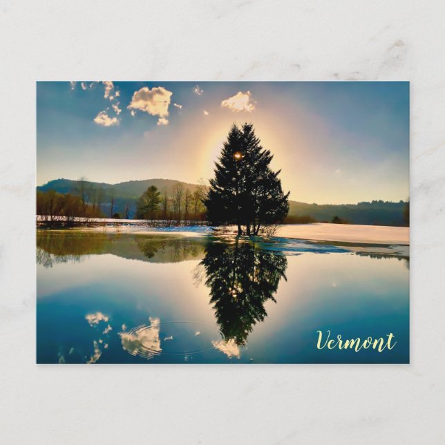 Cartão Postal Lago Barleywine, Vermont (Frente)