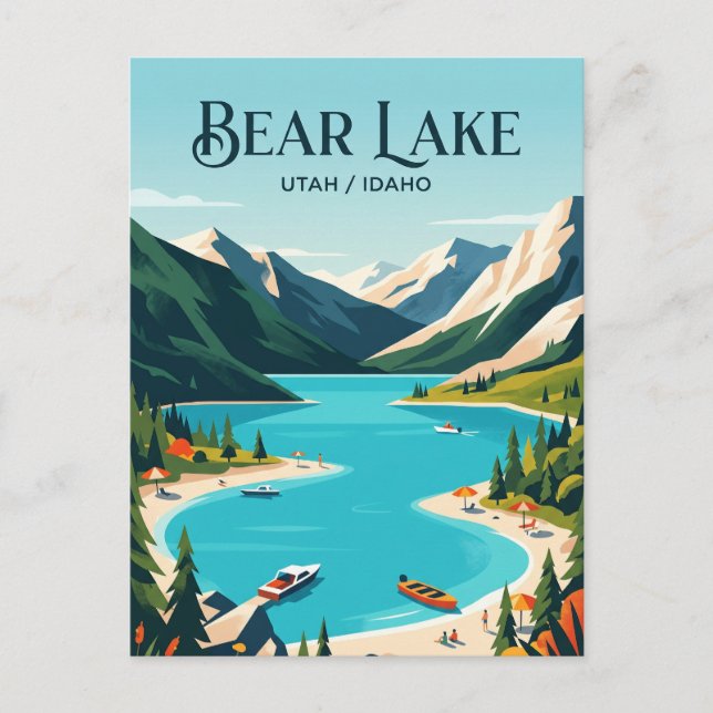 Cartão Postal Lago Bear EUA (Frente)
