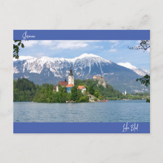 Cartão Postal Lago Bled, Eslovênia