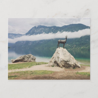 Cartão Postal Lago Bohinj, Eslovênia - Foto Zlatorog
