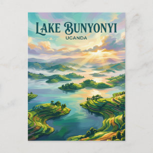 Cartão Postal Lago Bunyonyi Uganda