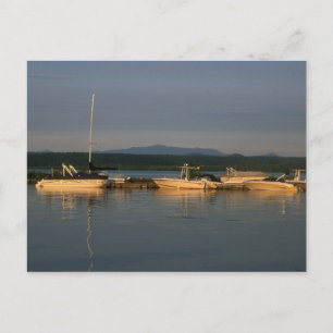 Cartão Postal Lago Champlain e Monte Mansfield Vermont