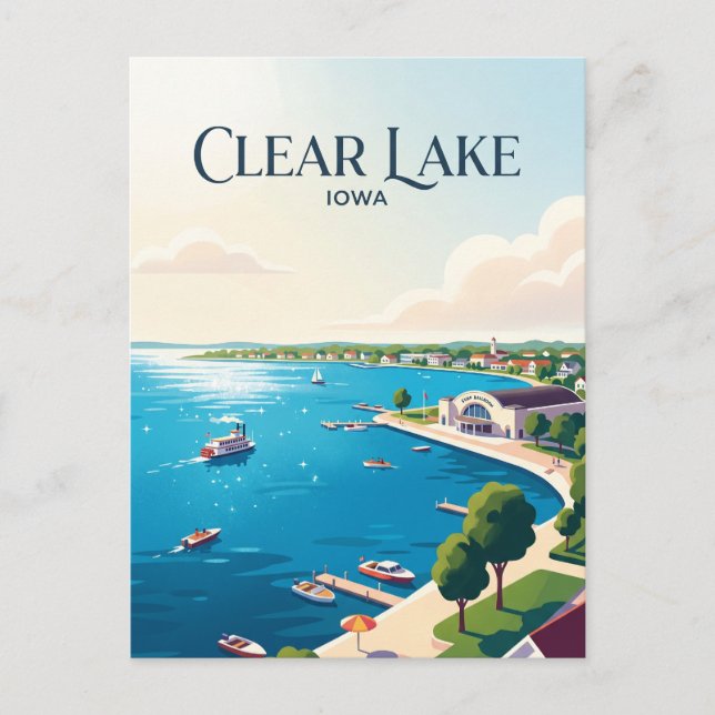 Cartão Postal Lago Clear EUA (Frente)