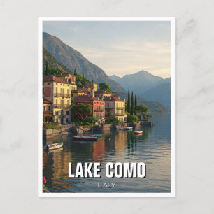 Cartão Postal Lago Como Itália Viagem